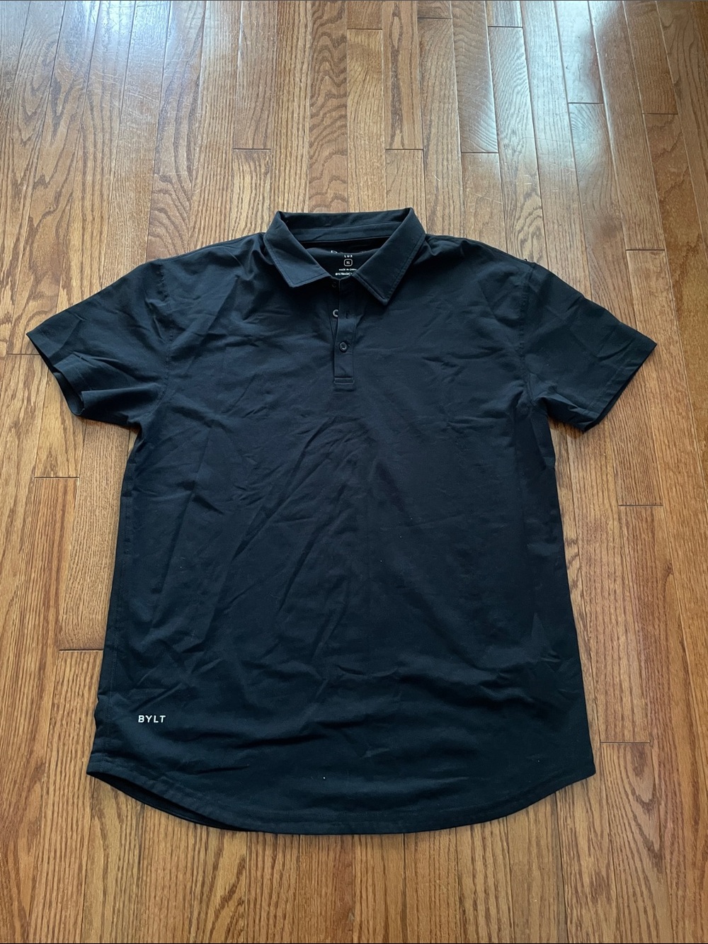 BYLT Basics Lux Black Polo Men’s Sz XL